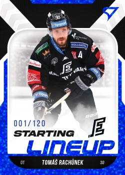 Tomas Rachunek Karlovy Vary Tipsport ELH 2022/23 SportZoo 2. serie Starting LINEUP 1st PERIOD /120 #SL-72